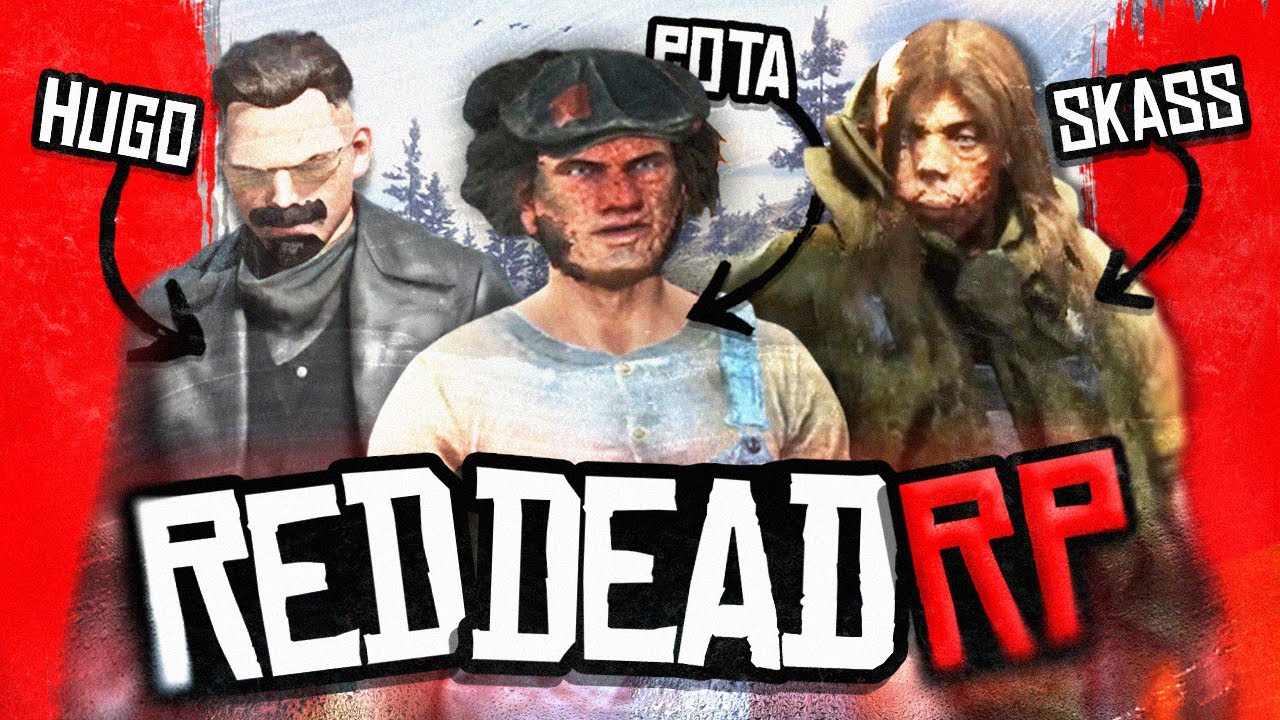 VOD // RED-DEAD RP #1 - Potatoz, Hugo, Skass