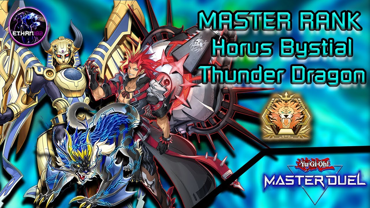 MASTER RANK Horus Bystial Fiendsmith Thunder Dragon | Deck Profile & Replay | Yu-Gi-Oh Master Duel.