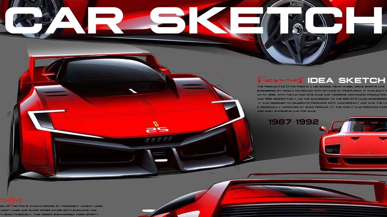 [RayDesign]Car idea sketch / Photoshop Digital car sketching Technique