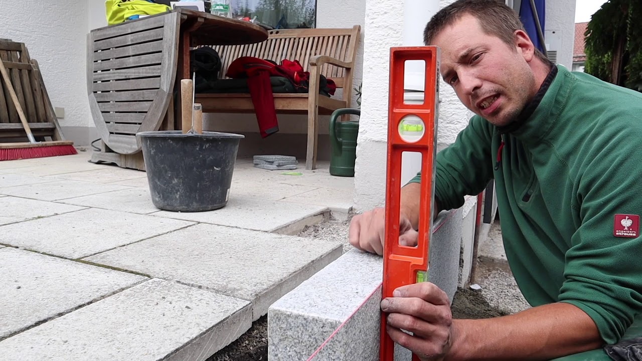 Terrasse selber bauen (Teil 1) Kantensteine setzen | Garten TUTORIAL