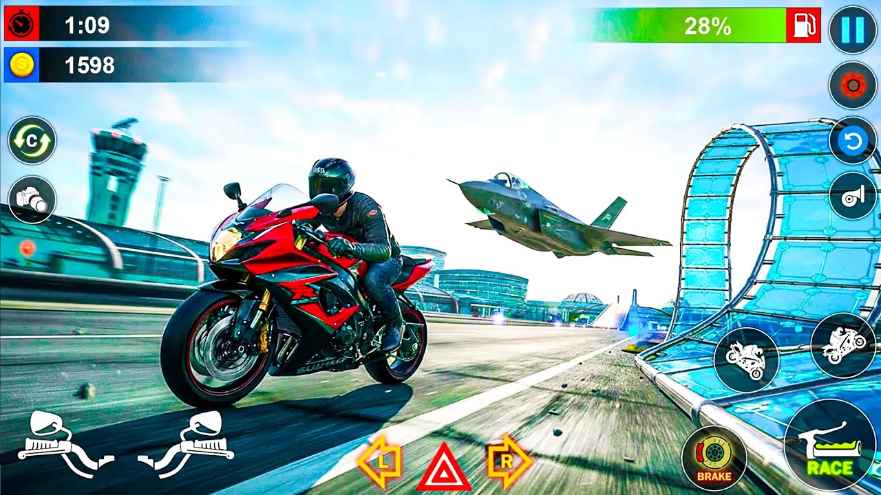 Motorcycle Real Simulator - Bike Riding Gameplay - Android Gameplay 