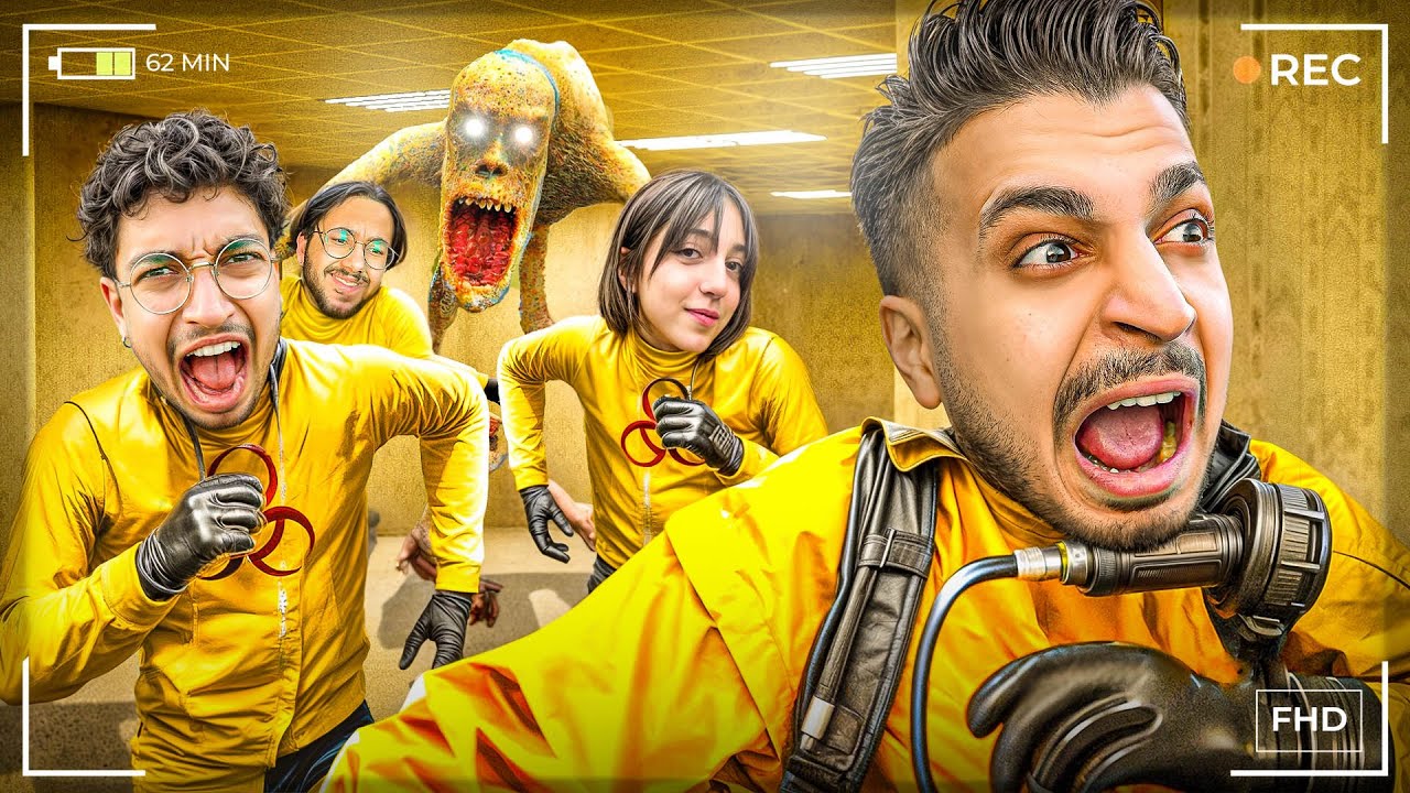Escape The backrooms 😂 خنده دار ترین بازی ترسناک با بچه ها