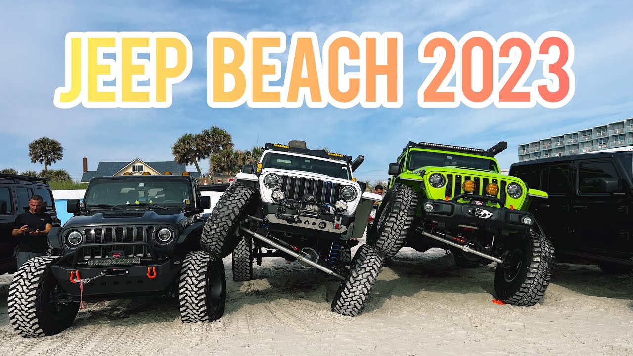 JEEPBEACH: The Jeeps Invade Daytona Beach Florida…Incredible & Amazing Jeeps Part 2