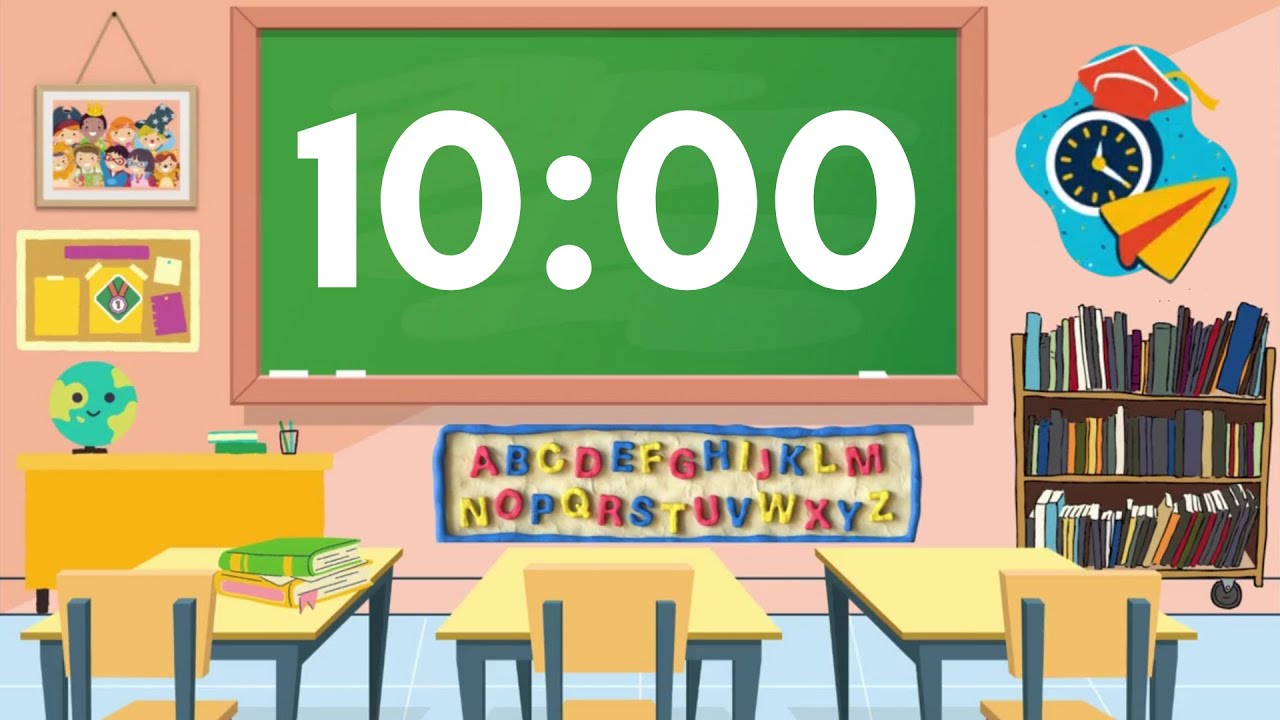 10 Minute Classroom Timer with Relaxing Music