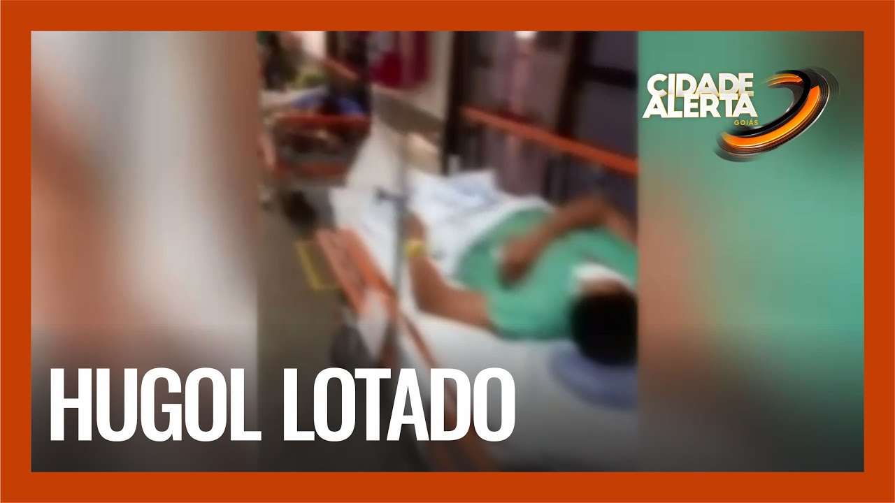 HUGOL LOTADO: PACIENTES INTERNADOS NOS CORREDORES