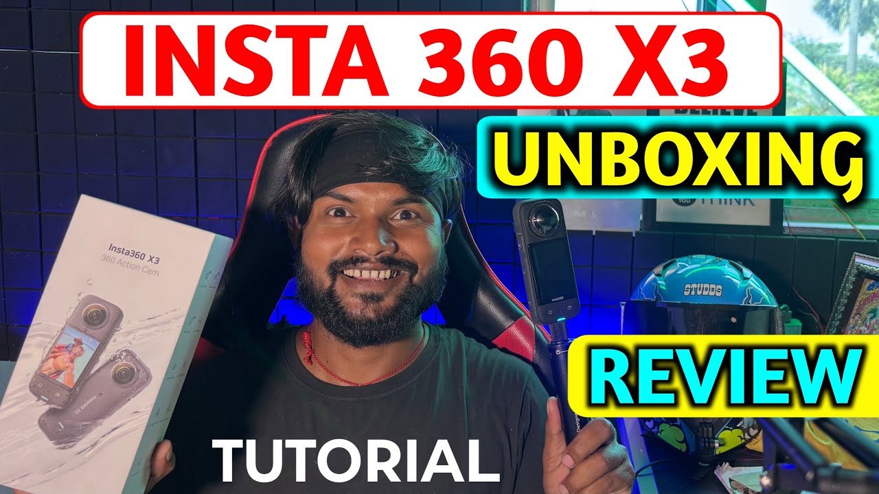 🤩Insta 360 X3 Action Camera Unboxing Review & Tutorial 2025 | Best Action Camera For Vlogs 2025