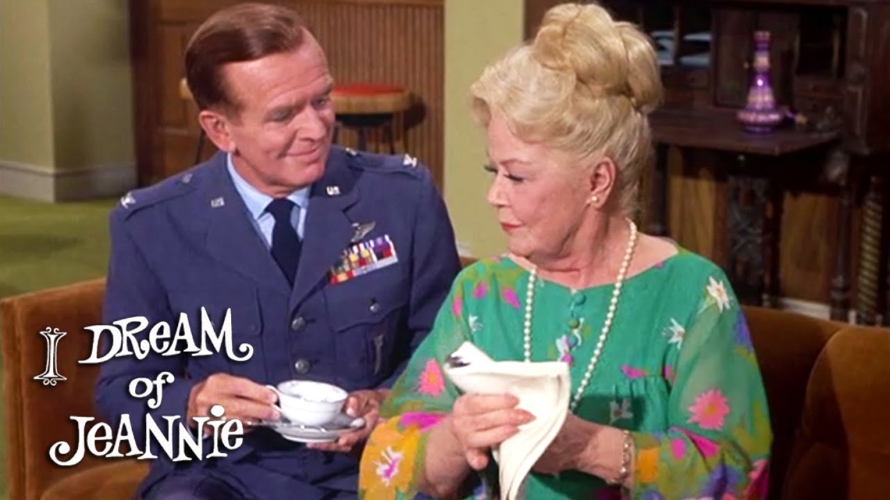 Dr. Bellows Has Tea With Tony's Mother | I Dream Of Jeannie