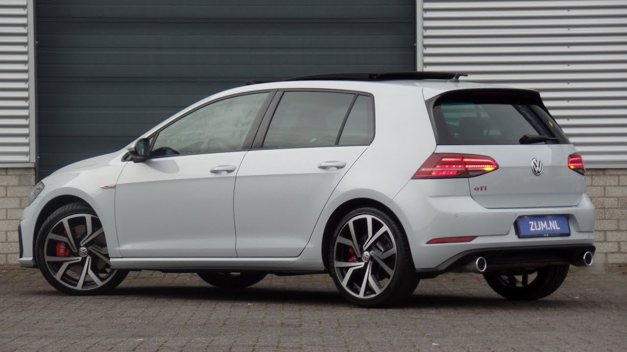 Volkswagen NEW Golf GTI 2019 White Silver 19 inch Brescia walk around & detail inside
