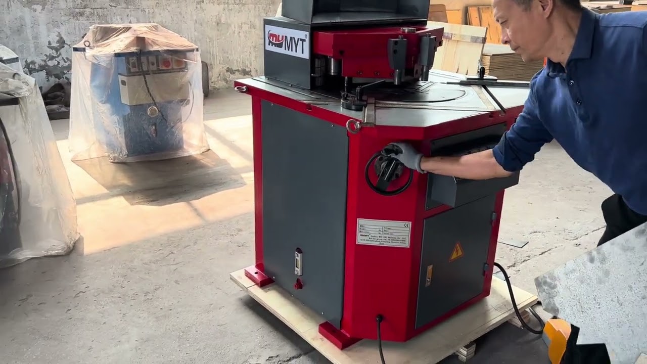 MYT adjustable hydraulic notching machine | angle cutting machine 4x200