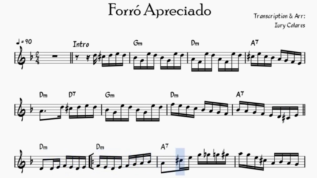 Forró Apreciado - Dm - Sheet Music