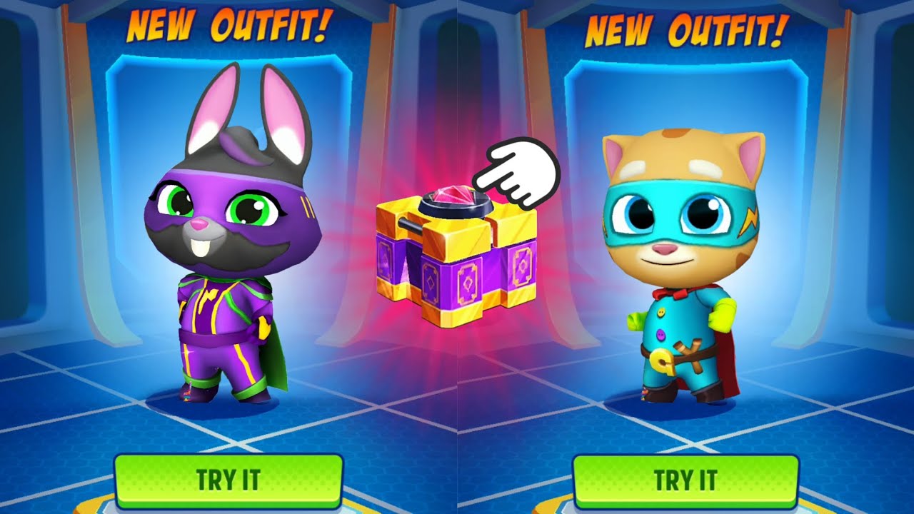 Talking Tom Hero Dash Big Update - Ultrahero Becca Lightning vs Talking Ginger