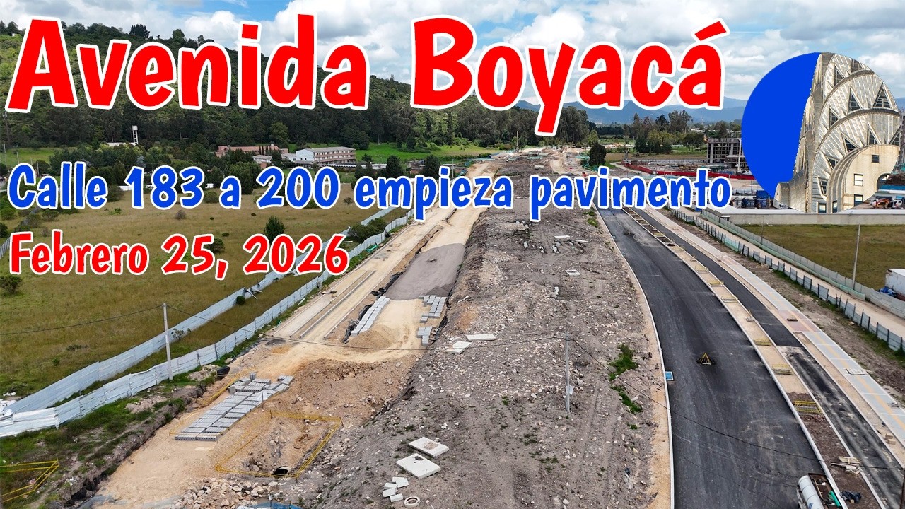 Así va la avenida Boyacá entre calles 183 y 200 Febrero 25 2026