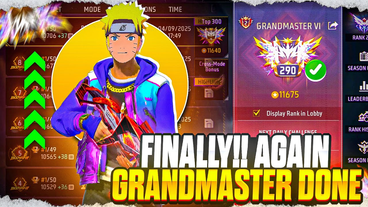 Elite Master 5 Star To Grandmaster Done ✅ // 01 To 100 Level Ep- 03 //#gwdev