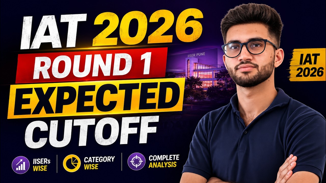 IAT 2026 Round 1 Expected Cutoff 🔥 Category Wise | Safe Score