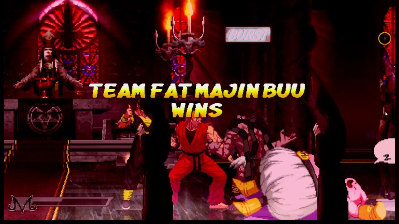 [4K] MUGEN: ETB – Fat Majin Buu, Necalli, Giga Ryo, Goten AF vs Servbot, Hilda, Heidi Ingvalt, Seth