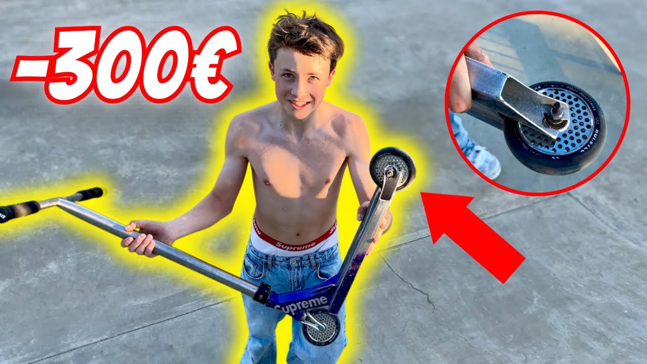 Er hat sein 300 € Scooter-Deck zerstört!😱