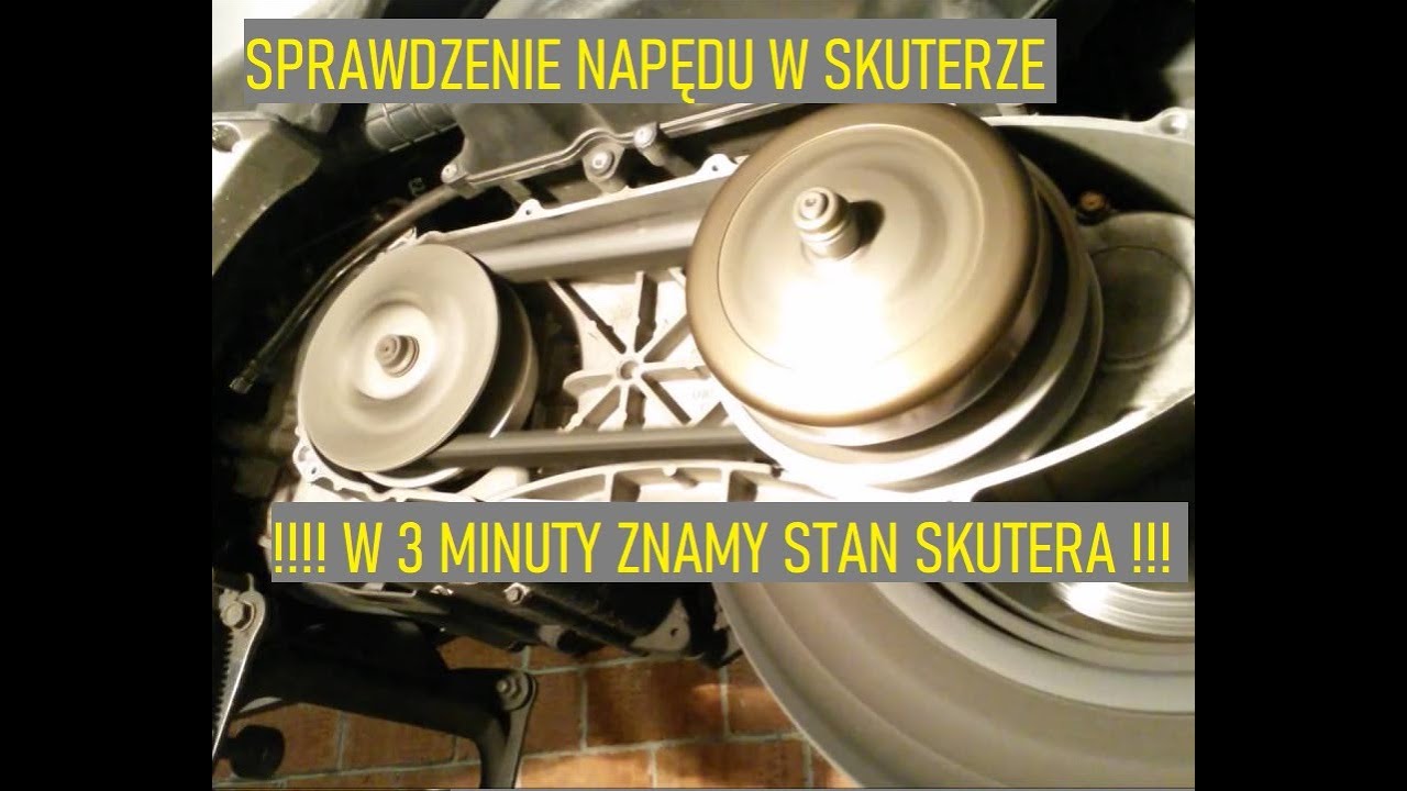 #47 JAK SZYBKO SPRAWDZIĆ NAPĘD CVT GY6 139QMB SKUTER 4T OBJAWY ZUŻYCIA WARIATOR KOREKTOR MOMENTU ITP