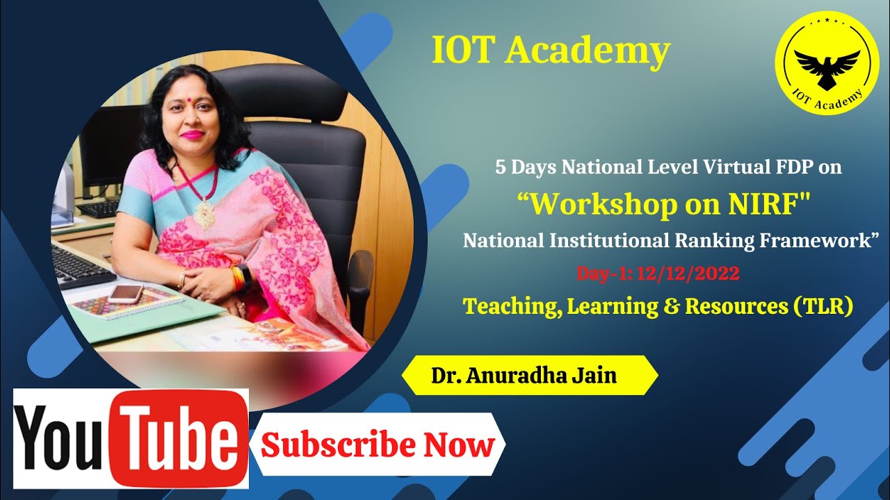 NIRF &ndash; Teaching, Learning & Resources (TLR)