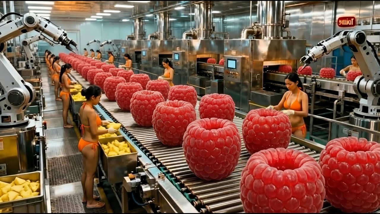 Inside the Modern Raspberry Factory: Farm to Dessert (End-to-End Process)