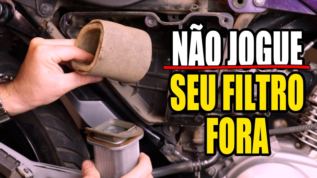 Como fazer a limpeza do filtro de ar da YBR Factor