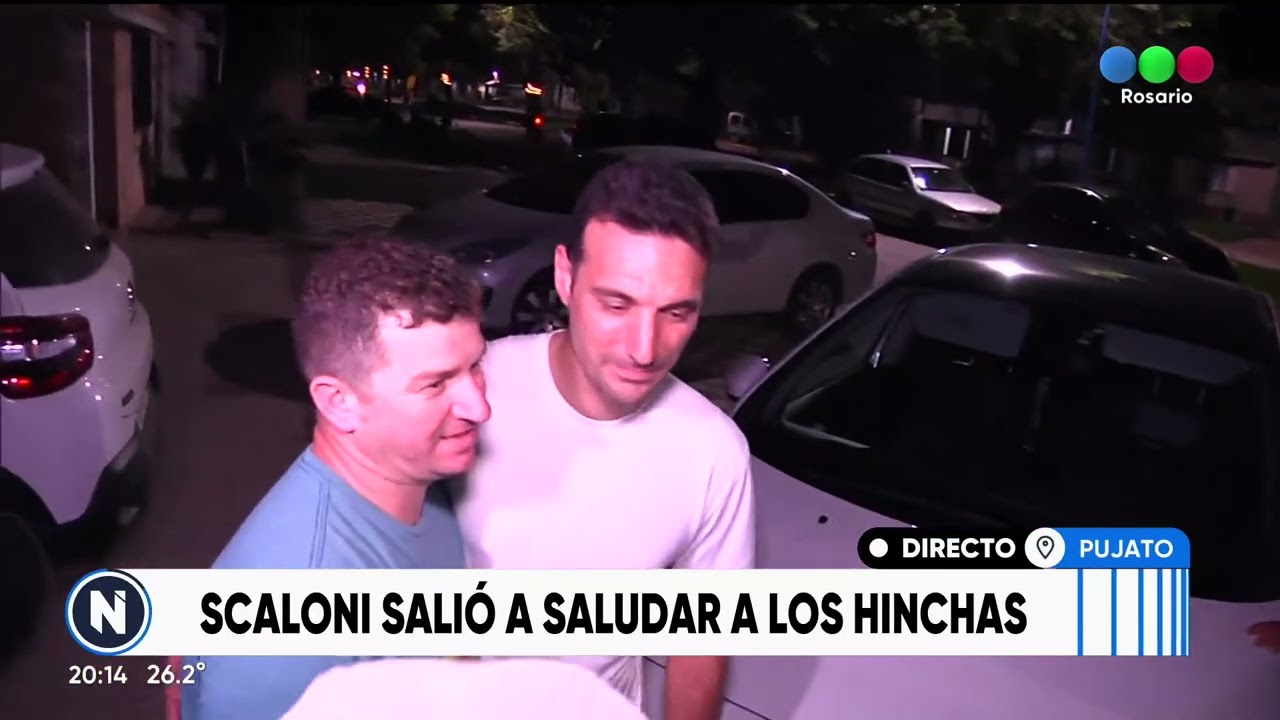 Scaloni en Pujato tras la histórica victoria  TELEFE ROSARIO