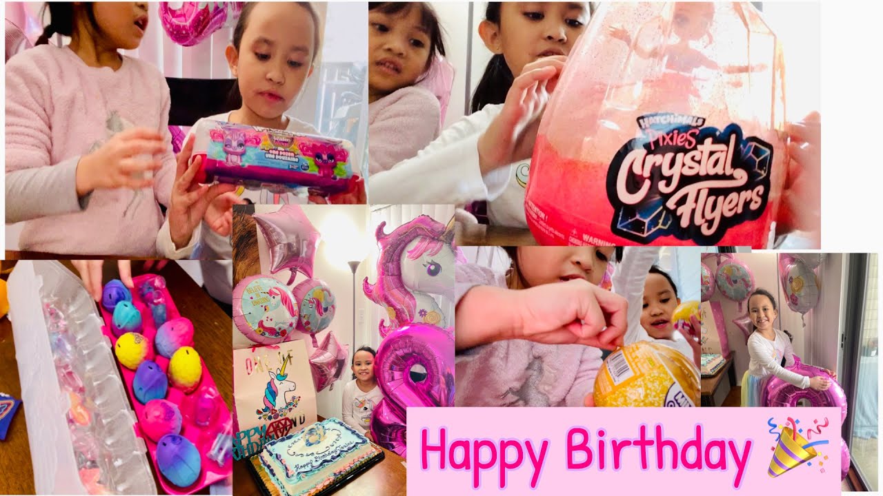 🥳🎁Hatchimals Wilder Wings, Hatchimals Pixies Crystal Flyers| Janine’s 8th birthday |🥳🎁🎀🎉🎈💗💜