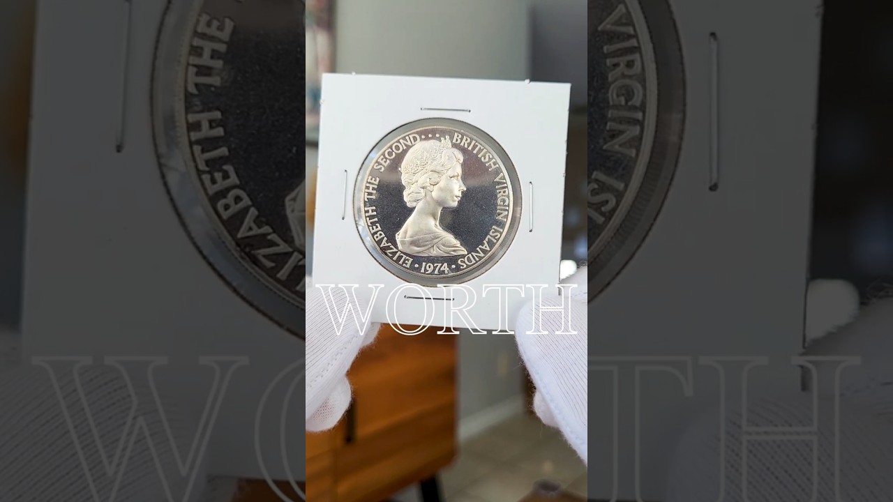 How much it's worth: British Virgin Islands 1 dollar silver coin #coin #numismatics #money