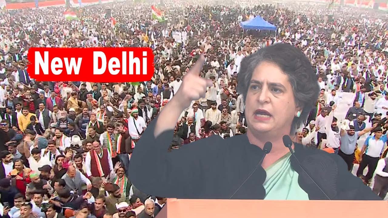 Priyanka Gandhi's Fantastic Speech at Vote Chor Gaddi Chhod Rally in Ramlila Maidan, New Delhi | INC