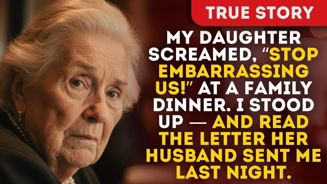 My Daughter Screamed, “Stop Embarrassing Us!” At A Family Dinner. I Stood Up — And Read The Letter