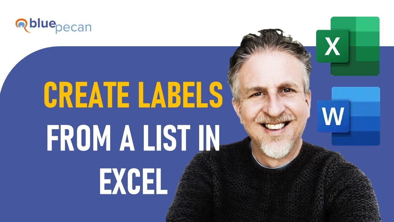 Создание этикеток из списка в Excel | Объединение этикеток из Excel в Word | Печать этикеток Avery