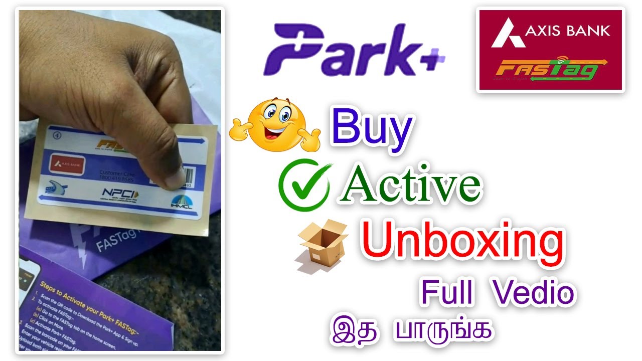 AXIS bank FASTAG apply online tamil |PARK PLUS fastag apply tamil|park plus fastag activation tamil