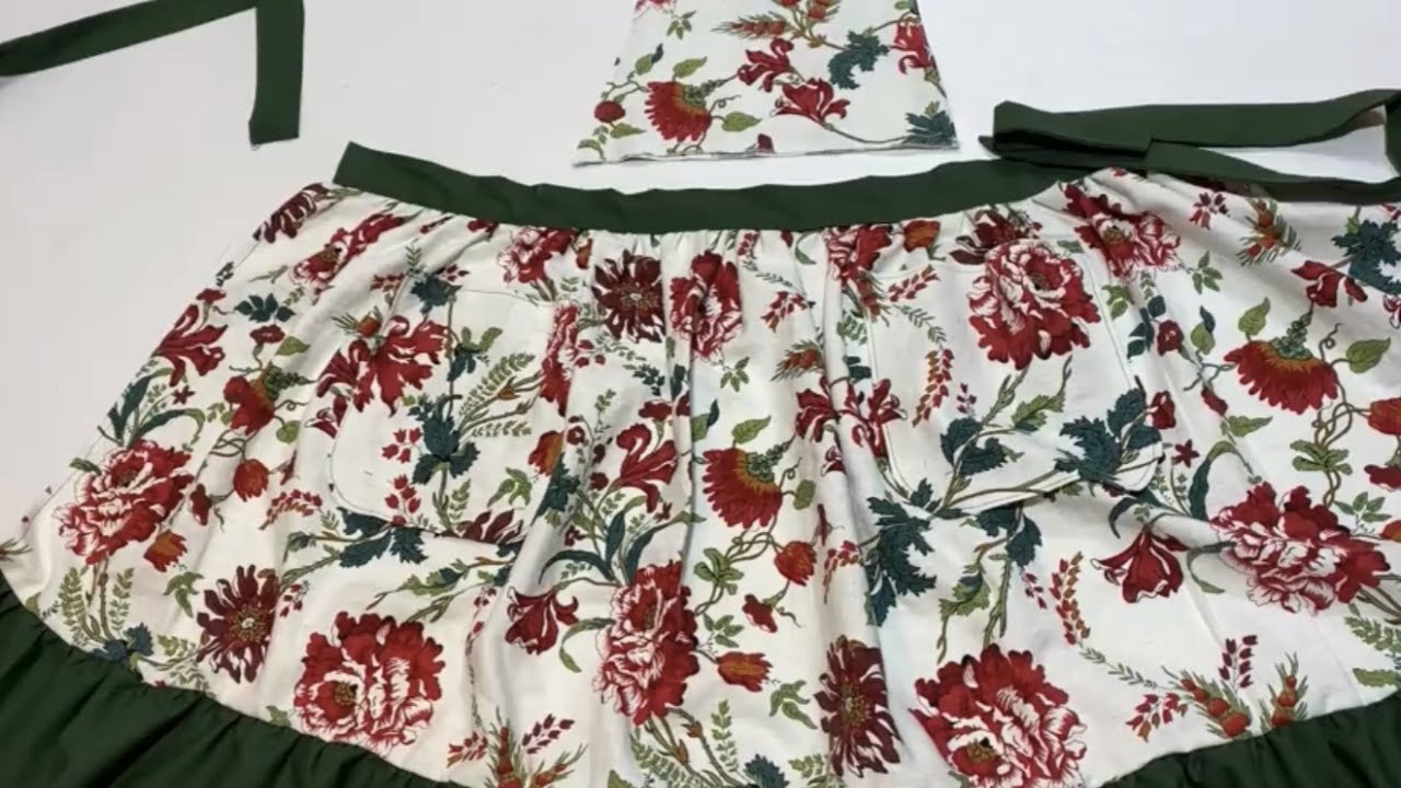 패턴없이 옷 만들기/앞치마만들기!/How to make an apron!