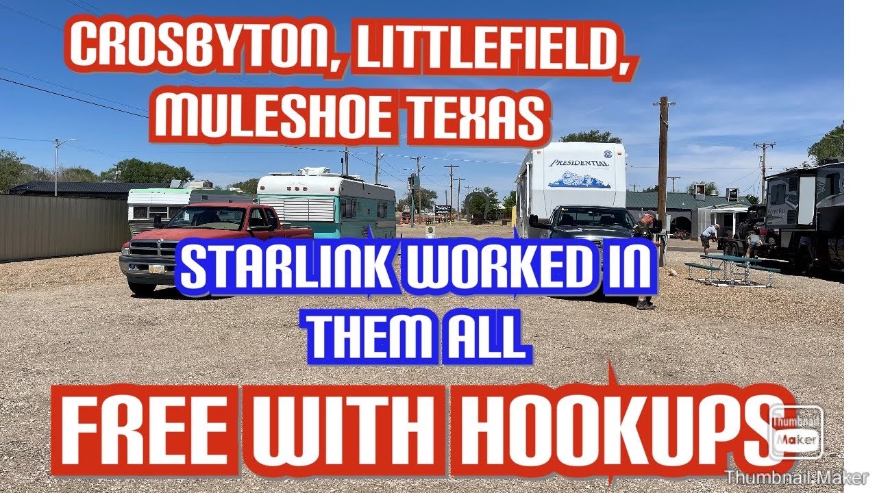3 Free City Parks With Full Hookups Crosbyton, Littlefield, and Muleshoe, Texas