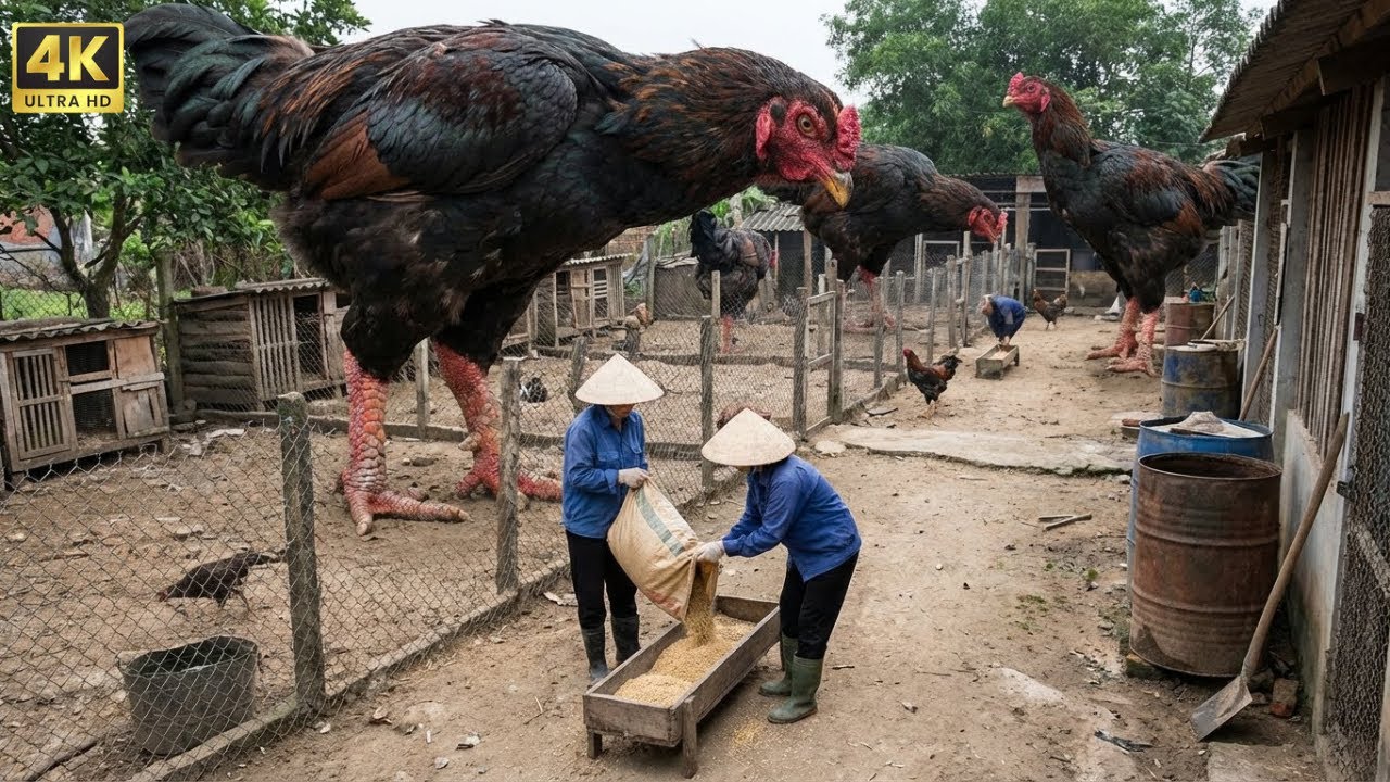 Inside a Dong Tao Chicken Farm – Full Documentary of Vietnam’s Giant Chickens