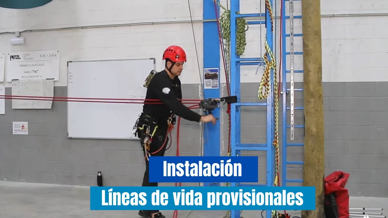 IRATA nivel 2: Instalación de líneas de vida provisionales
