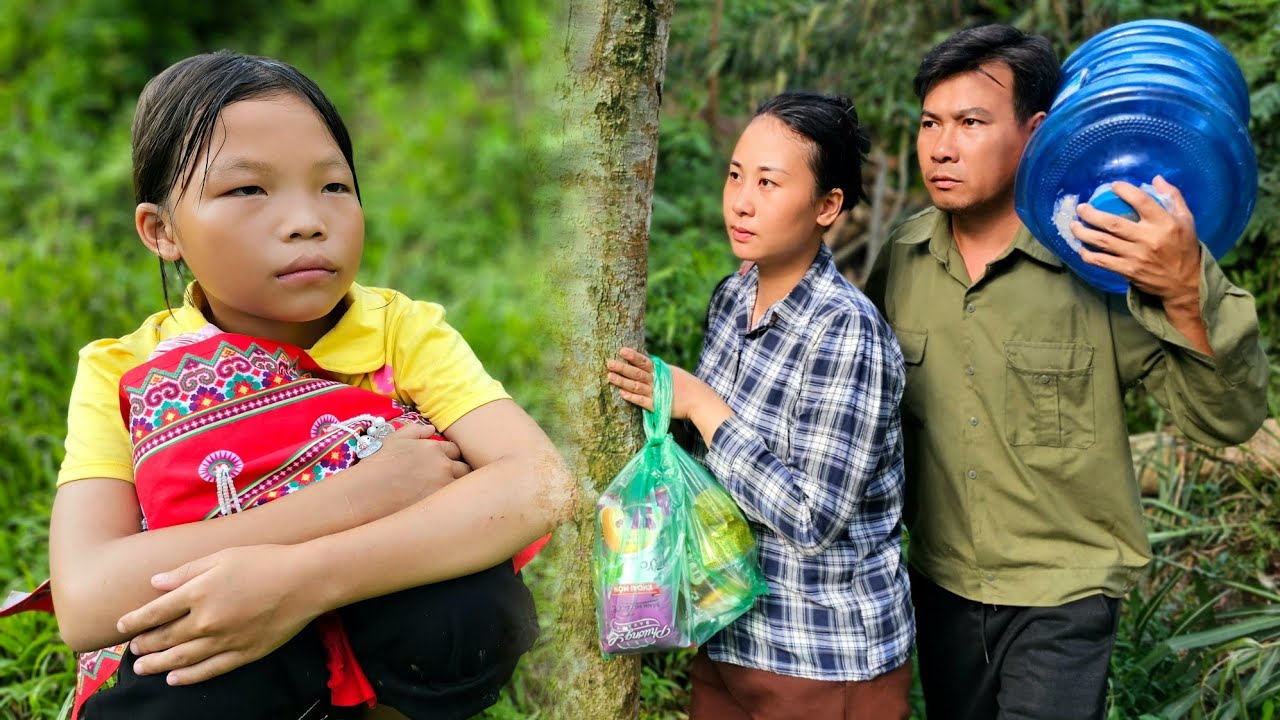 Tears fell from the eyes of a poor 8-year-old girl - Couple discovered that the girl had moved house
