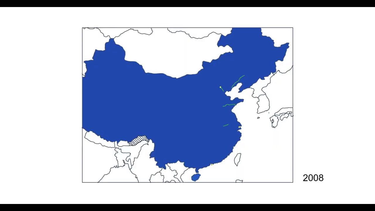 China high speed rail network growth