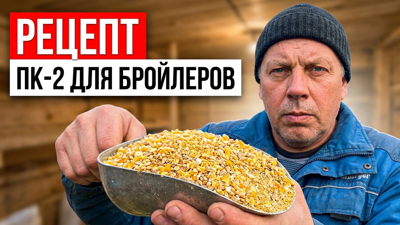 Комбикорм для БРОЙЛЕРОВ ПК-2. Рецепт приготовления ПК-2 в домашних условиях. 