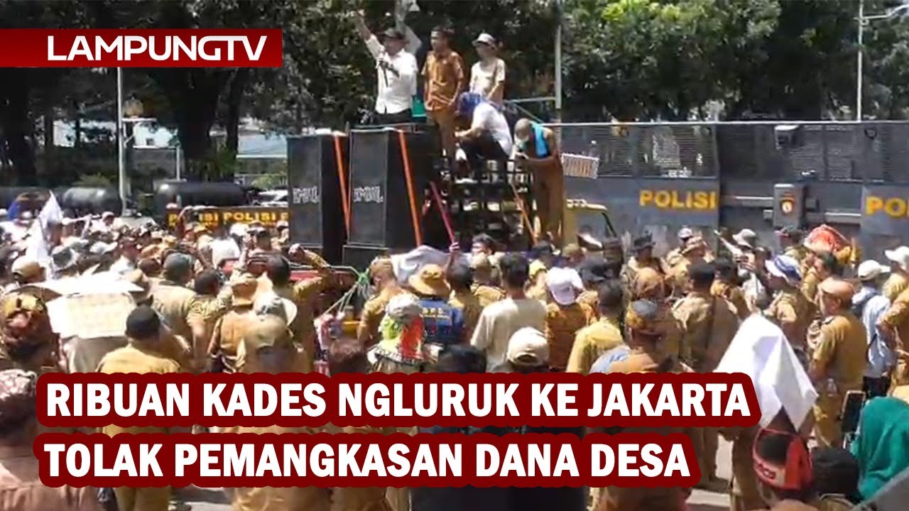 Ribuan Kades Ngluruk ke Jakarta Tolak Pemangkasan Dana Desa