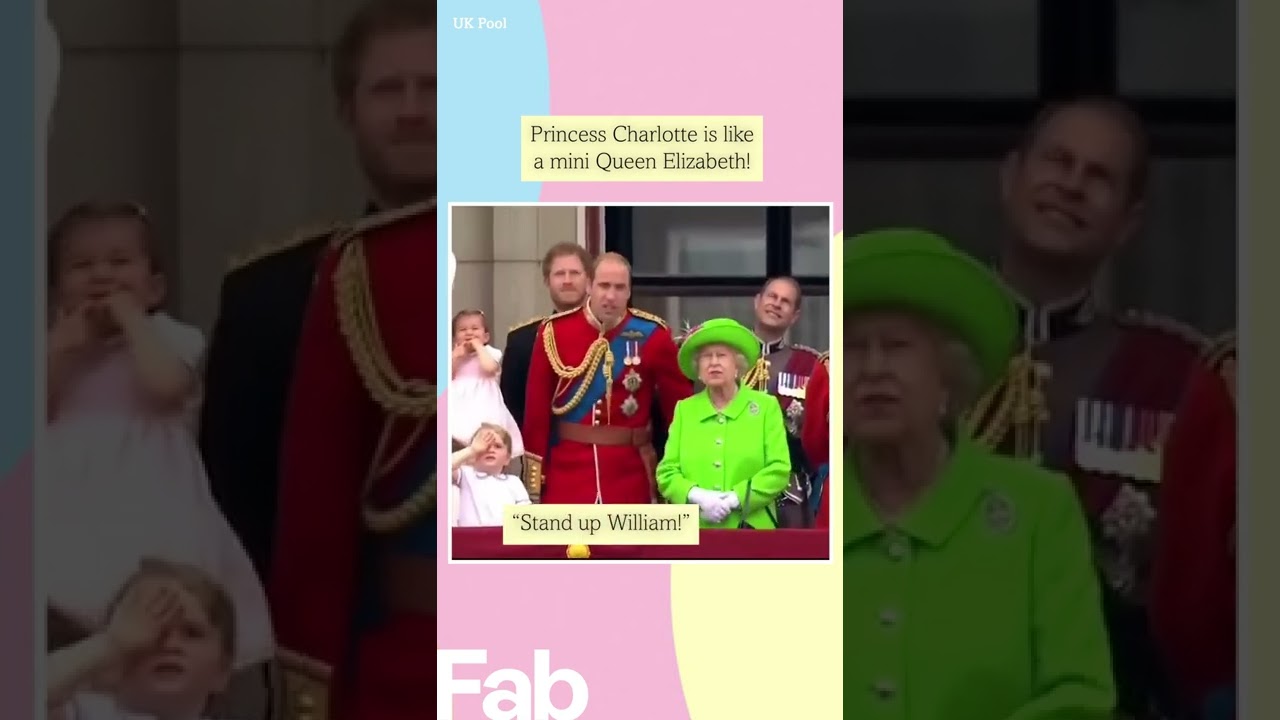 Princess Charlotte's a mini Queen Elizabeth 🥺👑 #shorts #queenelizabeth #royal #princesscharlotte