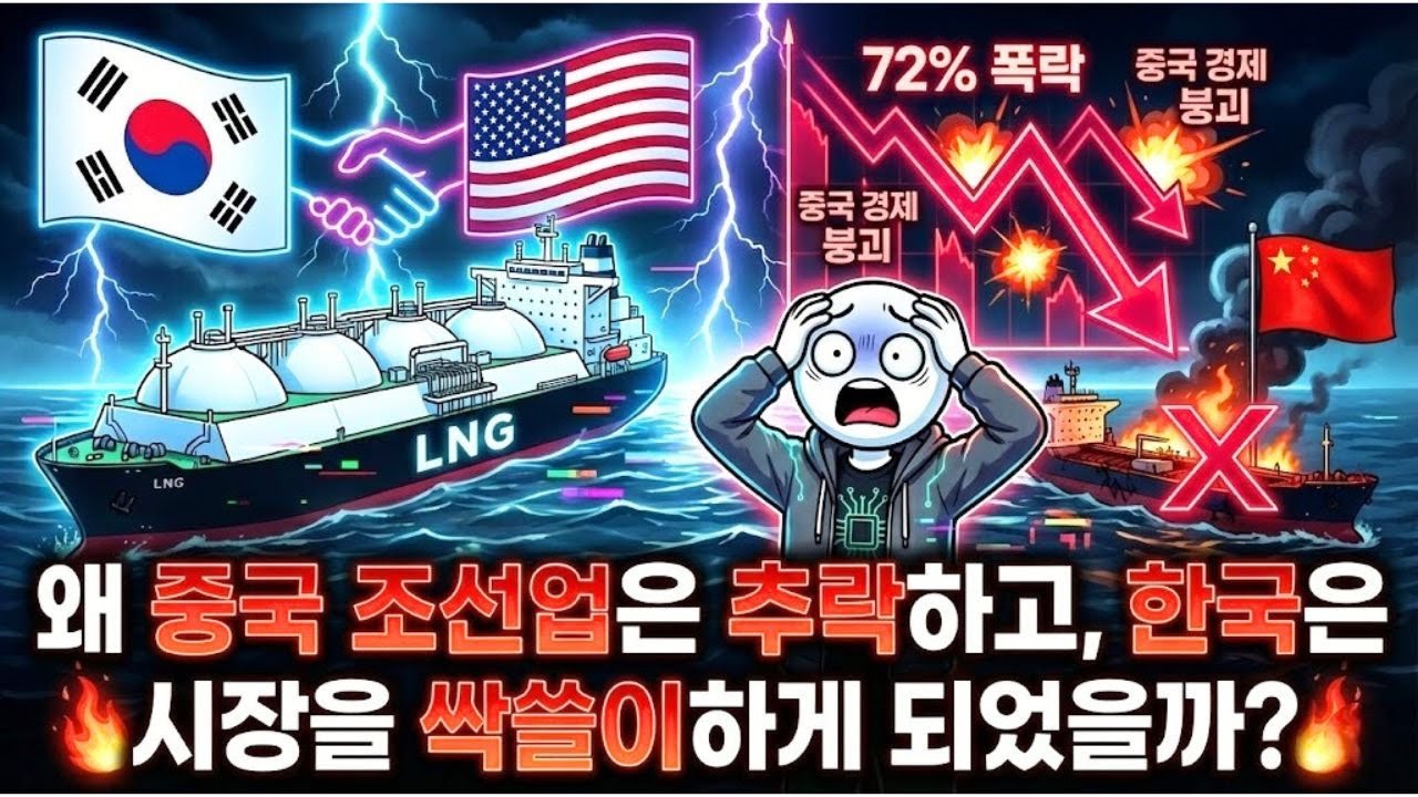왜 중국 조선업은 추락하고, 한국은 시장을 싹쓸이하게 되었을까?