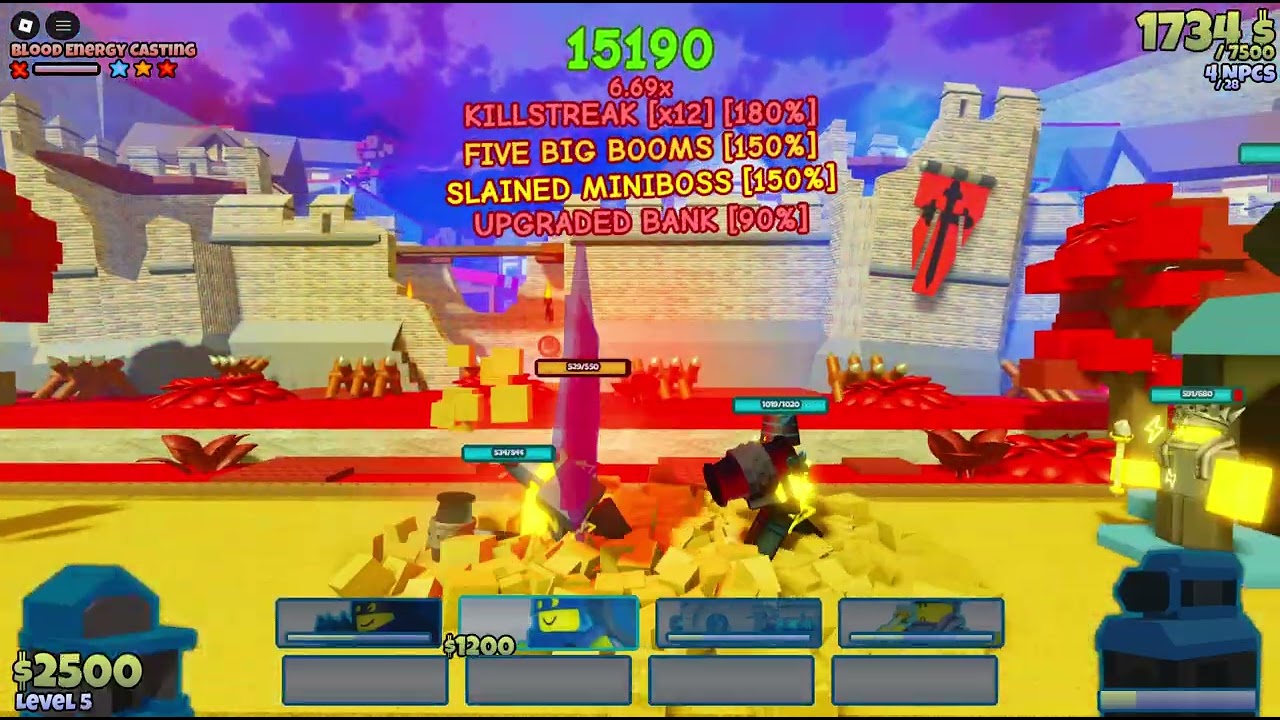 (stage 11) Blood energy casting 3 star normal | The battle bricks