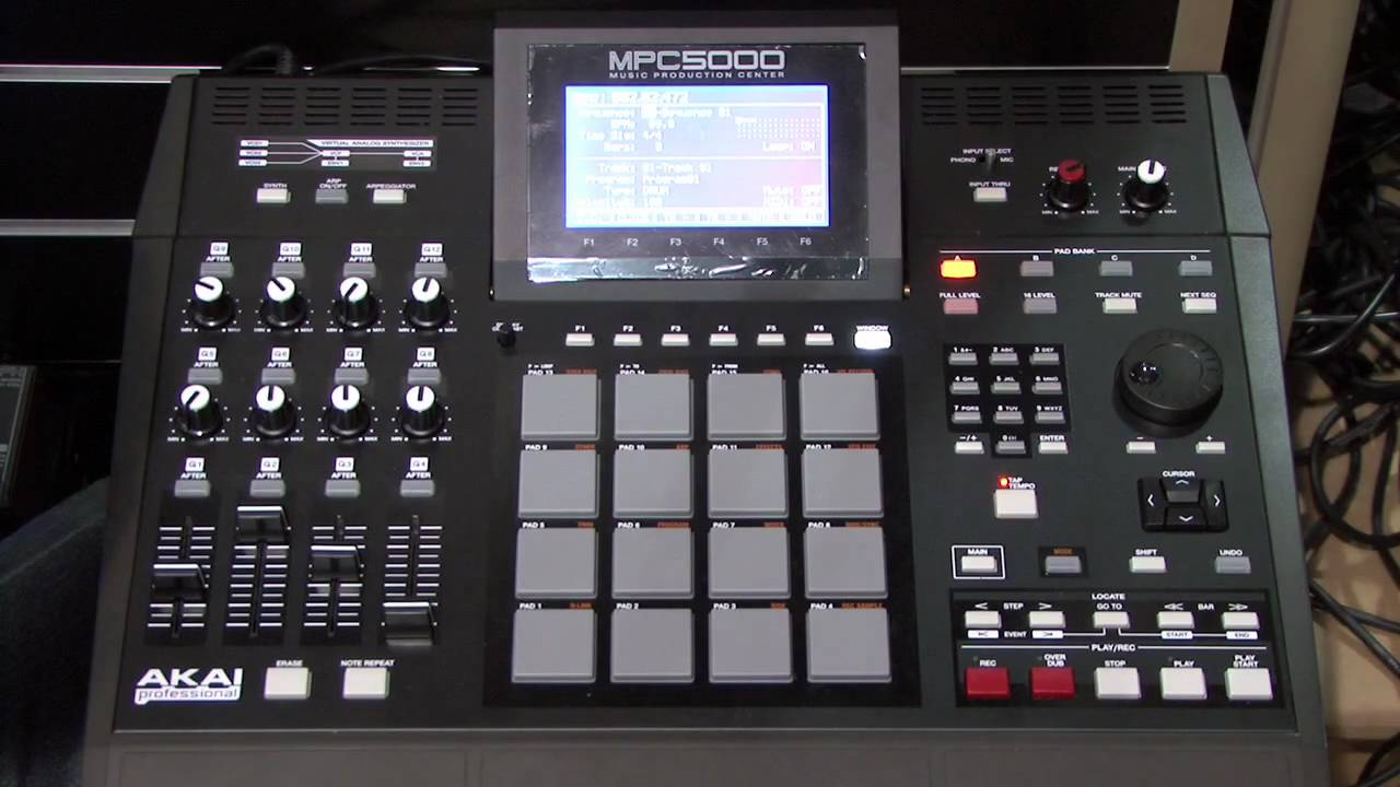 Akai MPC5000 with Steve Mowat