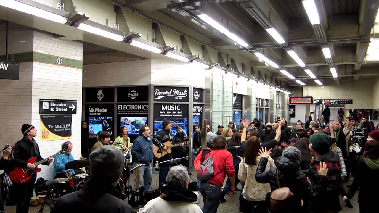 Twist and Shout (Cover) - The Meetles Live NYC Subway HD