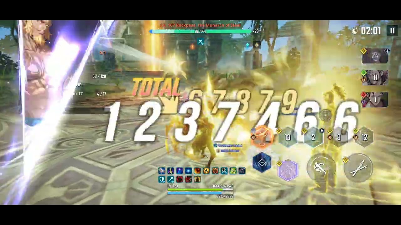Sung jin woo vs Tarnak Monarch of steel on hard at 1mill 300#sololeveling#gaming#anime #manhwa 