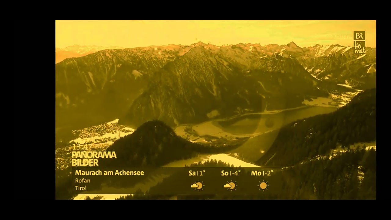 Panoramabilder/Bergwetter Livestream BR Fernsehen (HD) 31.01.2026 Teil 3