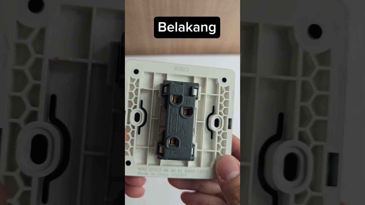 Nero Electric Casa X2 Saklar 1 Gang 2 Way Switch Matte Black (X21012-MB) #nerosaklar #nerosaklar