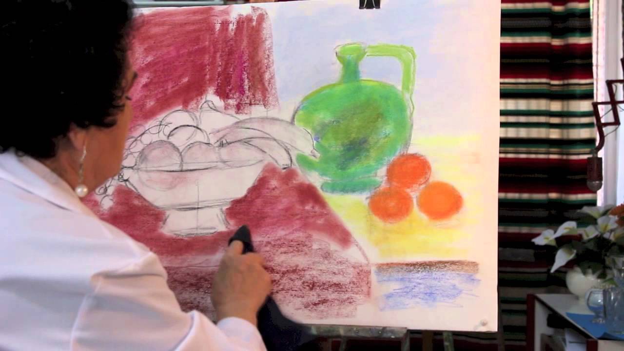 23. Dibujo y Pintura. Bodegón a pastel 1