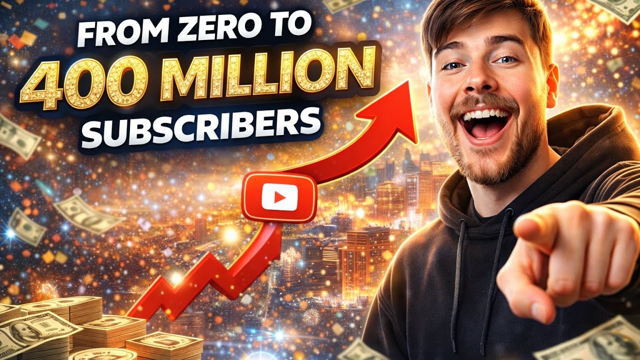 From Zero to 400 Million Subscribers: How MrBeast Became a YouTube Giant#mrbeast 