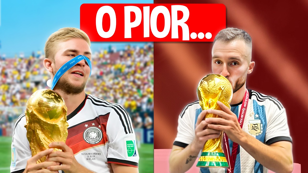 O PIOR Jogador de CADA Seleção Campeã Mundial